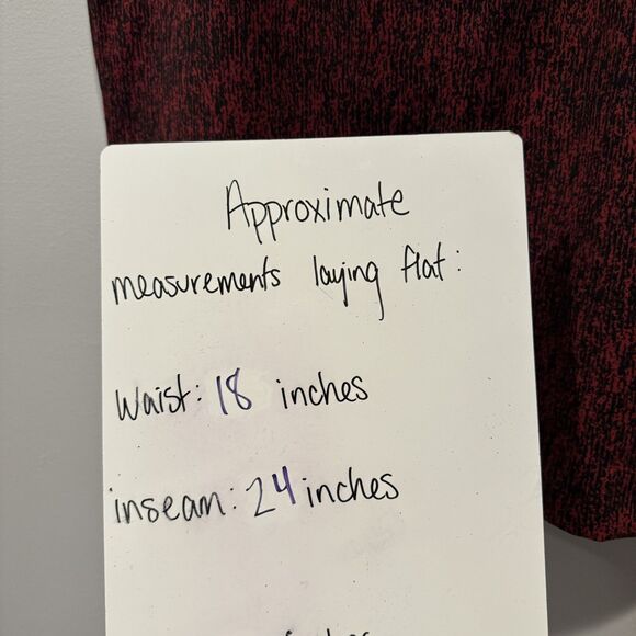 Olivia & Grace Stretch Pencil Skirt Black Red Abstract Print Office Women sz XL - Picture 5 of 5